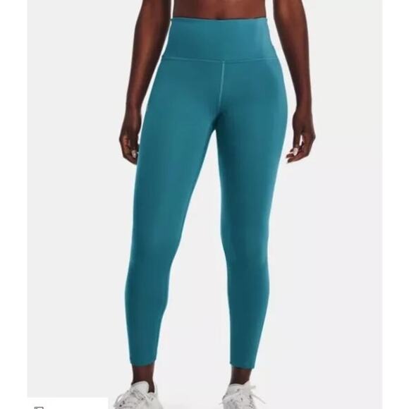Under Armour Womens Teal Breathelux Fitted High Rise Ankle Leggings - Large - Picture 1 of 9